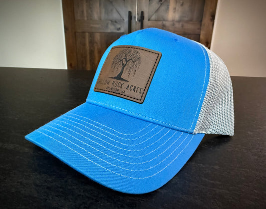 Richardson 112 trucker hat in Cobalt Blue/Grey