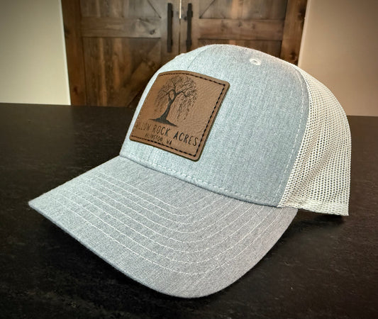 Richardson 112 trucker hat in Heather Grey/Light Grey